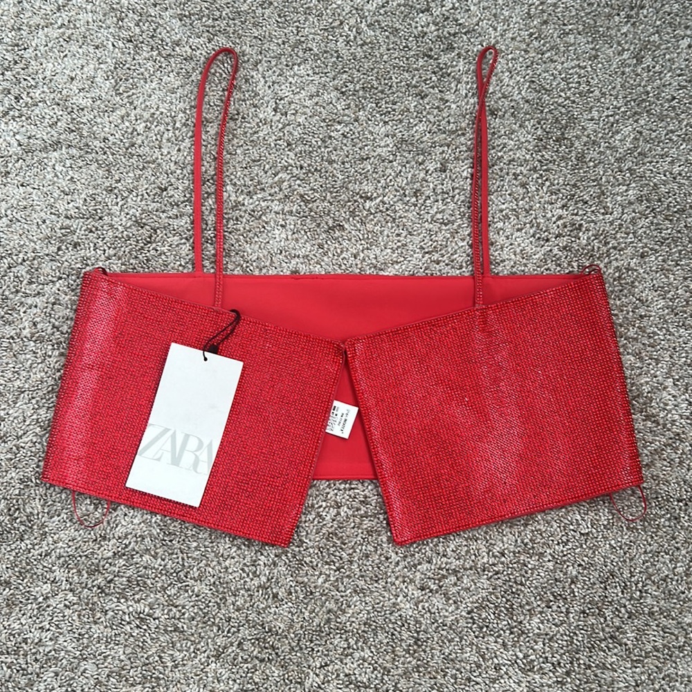 ZARA Rinestone Crop top - Picture 4 of 4